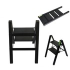 Lightweight Aluminum Folding Step Stool W wide Anti-slip Pedal 2 Step Ladder