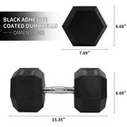 Signature Fitness Hex Single Dumbbell Strength Training Workout Equipment  60 Lb