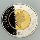 2003 Proof Canada 2 Dollars Toonie Uncirculated Coin Silver From Set Kk279