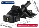 2pcs Adjustable Front Windshield Washer Nozzles Kit - Compatible With Toyota Hig