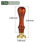 Alphabet Wax Seal Stamp  For Festivals  Weddings   Golden  Red  Letter B 