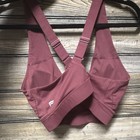 Fabletics Sports Bra Size Large Burgundy Criss Cross