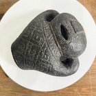 Hand Carved Antique Inuit Man Mask Indigenous Tribal Art Sculpture Ooak