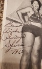 Circus Freak Side Show  Autographed Real Photo Vintage Signed And Dated Rare