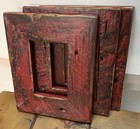 3 Reclaimed Wood 4x6 Picture Frame Barn Red