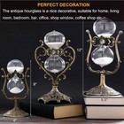 Vintage 60 Minute Hourglass Sand Timer 12 Inch Large Brass Engraved Rotating New