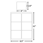 Besteasy 3-1 3 X 4 Inches Shipping Address Labels Thermal Sticker Labels 6 Up Se