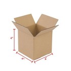 100 Corrugated Paper Boxes 4x4x4    10 10 10cm   yellow