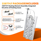 Wp3387747 For Whirlpool Kenmore Dryer Heating Element Ap6008281 Ps11741416