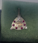 Vintage Twa 30 Years Trans World Airlines Lapel Hat Pin 10 Kt White Gold