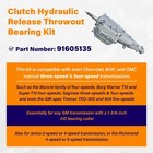 91605135 Clutch Hydraulic Release Throwout Bearing Kit For Chevrolet  Bop  Gmc