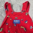 Vintage Oshkosh Bgosh Overalls 4t Red Boat Shorts Usa Union Made Nautical Beach