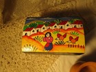Vtg 5  Wooden Storage Box   3  Costa Rica Rd  Urn Colorful