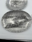 Vtg Wendell August Forge Hand Made Metalware Trays Decor Lot 3 Pittsburgh Pa Euc