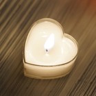 60 Pcs 2  White Heart Votive Tealight Candles Wedding Party Centerpieces Sale