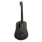 Blue Lava 36inch Electric Acoustic Smart Guitar   Midnight Black  right Hand 