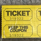 250 Double Stub Raffle Tickets Pre Folded New