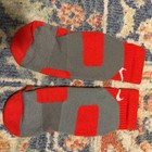 New Original Nike Elite Socks Platinum Red Gray L Large 8-12 2013