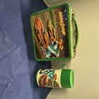 Vintage 1975 Drag Strip Metal Lunch Box With Matching Thermos
