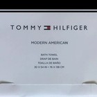 2 New Swedish Blue Tommy Hilfiger Modern American 100  Cotton Bath Towels
