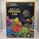 National Geographic Mega Crystal Growing Lab Science Kit 8 Crystals New Stem