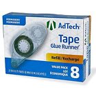 Adtech 05674 Permanent Crafter s Tape Refills  Pack Of 8  Assorted Sizes 