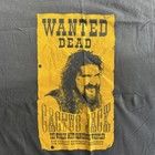 Vintage Wwf Signed Cactus Jack Wanted Dead Poster T-shirt 3xl