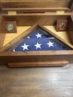American Flag Flown Over Camp Delta  Guantanamo Bay  Box And Challenge Coin