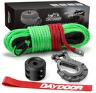  Synthetic Winch Rope 10 000lbs Synthetic Winch Line  1 4 Inch X 50ft Green