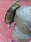 Vintage Brass Carbide Coal Miner   s Cap Helmet Lamp Light Lantern