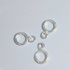 925 Sterling Silver Spring Ring Clasp With Rotating Jump Ring Jewelry Connector