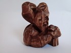 Odin Wooden Statue - Hand Carved Norse God Figurine - Viking Mythology Decor Art