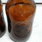 Vintage 2 Grolsch Brown Glass Brew Bottles 9  Tall W  Porcelain Flip Tops  