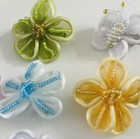 Dog Puppy Bows Pet Bow Barrette Flowers Butterfly Grooming Accessories Lot Of 7