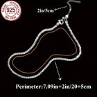 Galaxy Stacked Ankle Bracelet Solid 925 Sterling Anklet Silver Foot Chain Beach