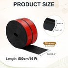 Flexible Baseboard Molding Trim 2 4  X 16ft Black
