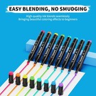 24 60 120 Colors Markers Graphic Drawing Painting Alcohol Art Dual Tip Pens Kit