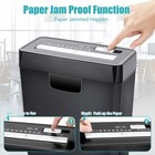 Home Office Paper Shredder  6-sheet Strip Cut Credit Card Cd Shredder W  2 5-gal