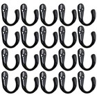  Coffee Cup Hooks Hooks Door Wall Closet Mounted Single Hook 20pcs Black