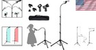 Microphone Stand Tripod Adjustable Height Gooseneck Microphone Holder