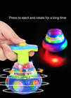 Spinning Gyro Spinner With Led Music Lights  Flashing Toys For Toddler Kid Gift