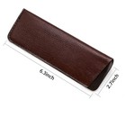 4 Pack Leather Slip-in Eyeglasses Cases     Soft Protective Reading Glasses 