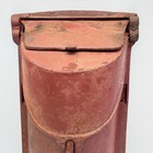 Vintage Antique Cast Iron Post Mailbox Double Flap Lockable Hole Circa 1920   s
