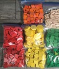 Lot Of Geometric Wooden Pattern Blocks  Shapes