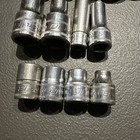 Lot Of 13 Misc  Snap On Metric Sockets 1 4  3 8 And 1 2 Inch Drive Sockets