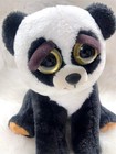 Feisty Pets Panda Bear 2016 Stuffed Animal Plush Toy Black White Grumpy Teeth