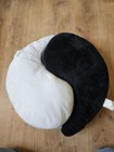 Black White Cat Pillow    the Big One    Decorative Throw Pillows Ying Yang Cat 