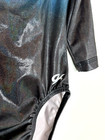 Gk Elite   Cl Gymnastics Leotard Child Girls Large Blue Black Ombre 3 4 Sleeve