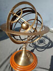 Antique Brass 20  In Armillary Sphere Engraved Nautical Astrolabe Tabletop Glob 