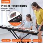 88 Key Digital Piano Keyboard Semi Weighted Electric Portable With Stand